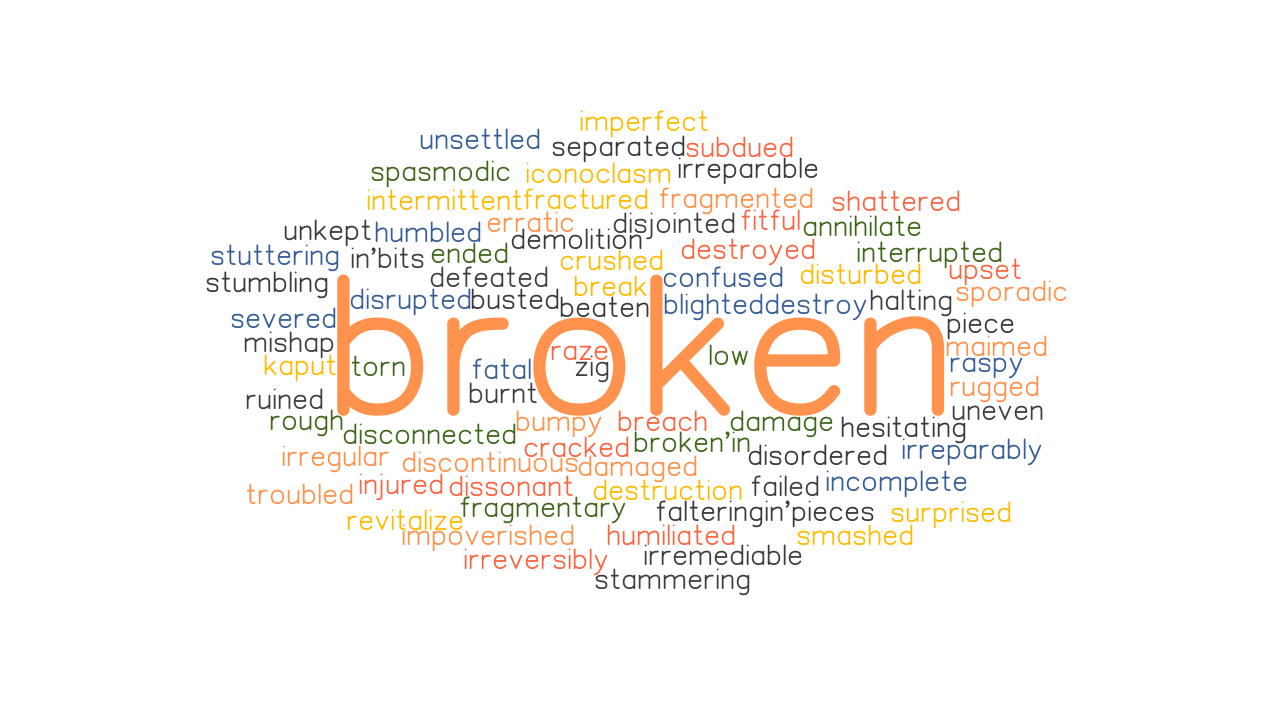 BROKEN Synonyms And Related Words What Is Another Word For BROKEN 