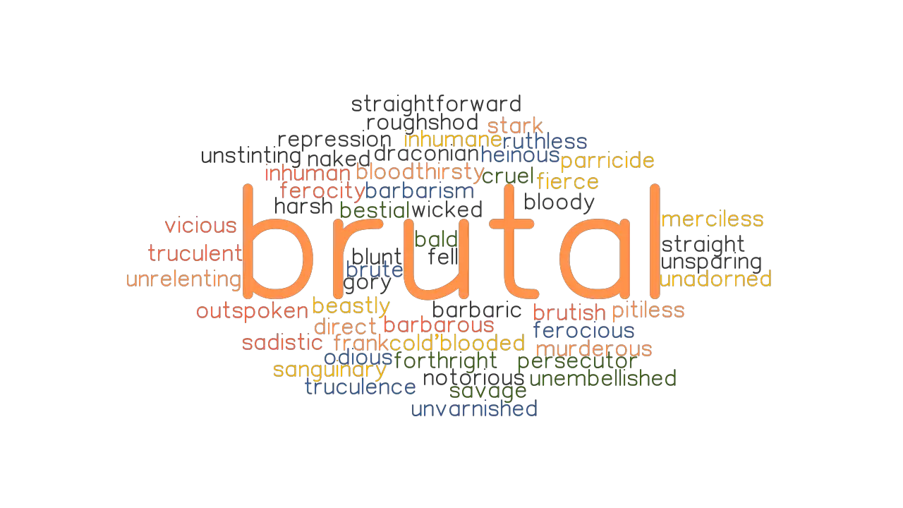 BRUTAL Synonyms And Related Words What Is Another Word For BRUTAL 