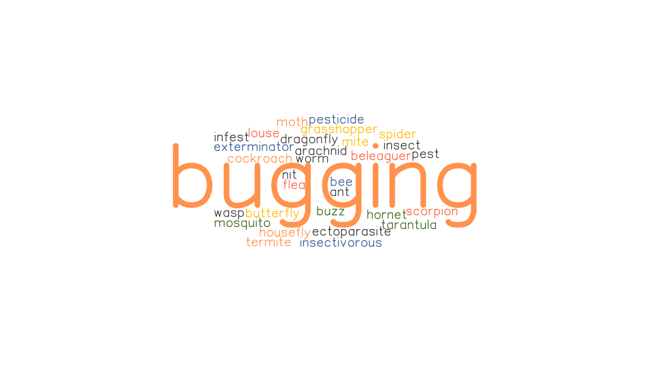 BUGGING Synonyms And Related Words What Is Another Word For BUGGING 