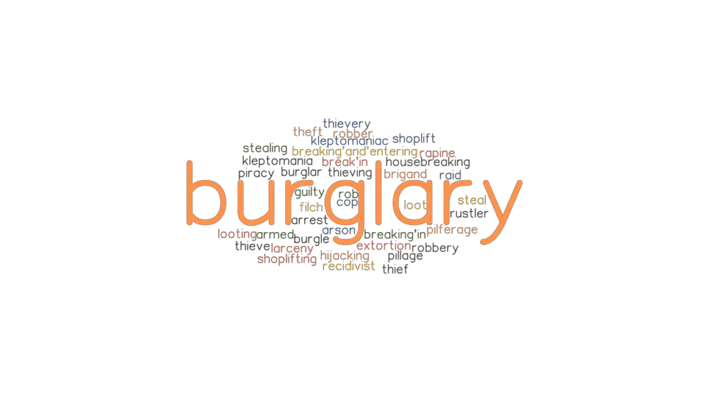 The word burglary means выберите один правильный вариант для зтого вопроса