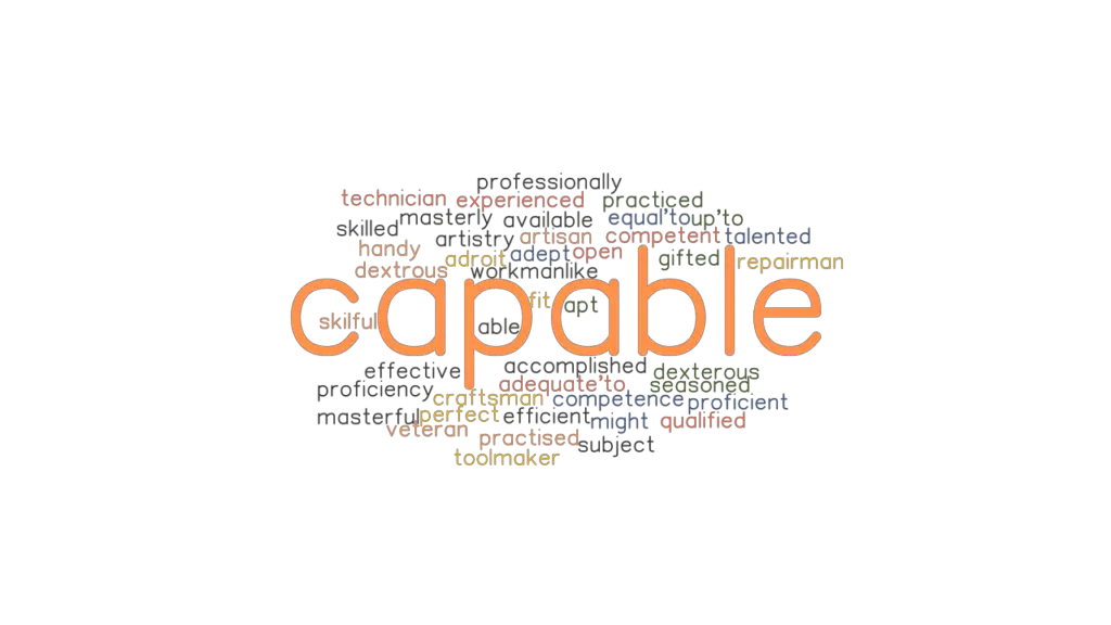 CAPABLE Synonyms And Related Words What Is Another Word For CAPABLE 