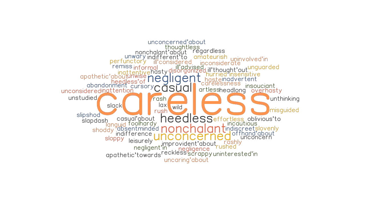 CARELESS Synonyms And Related Words What Is Another Word For CARELESS 