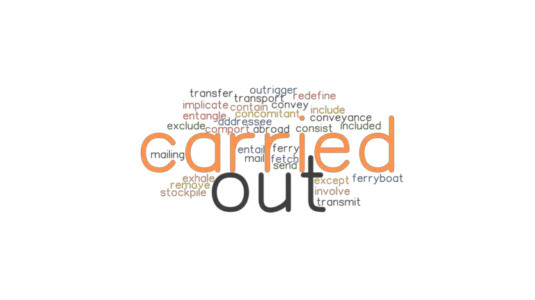 CARRIED OUT: Synonyms and Related Words. What is Another Word for