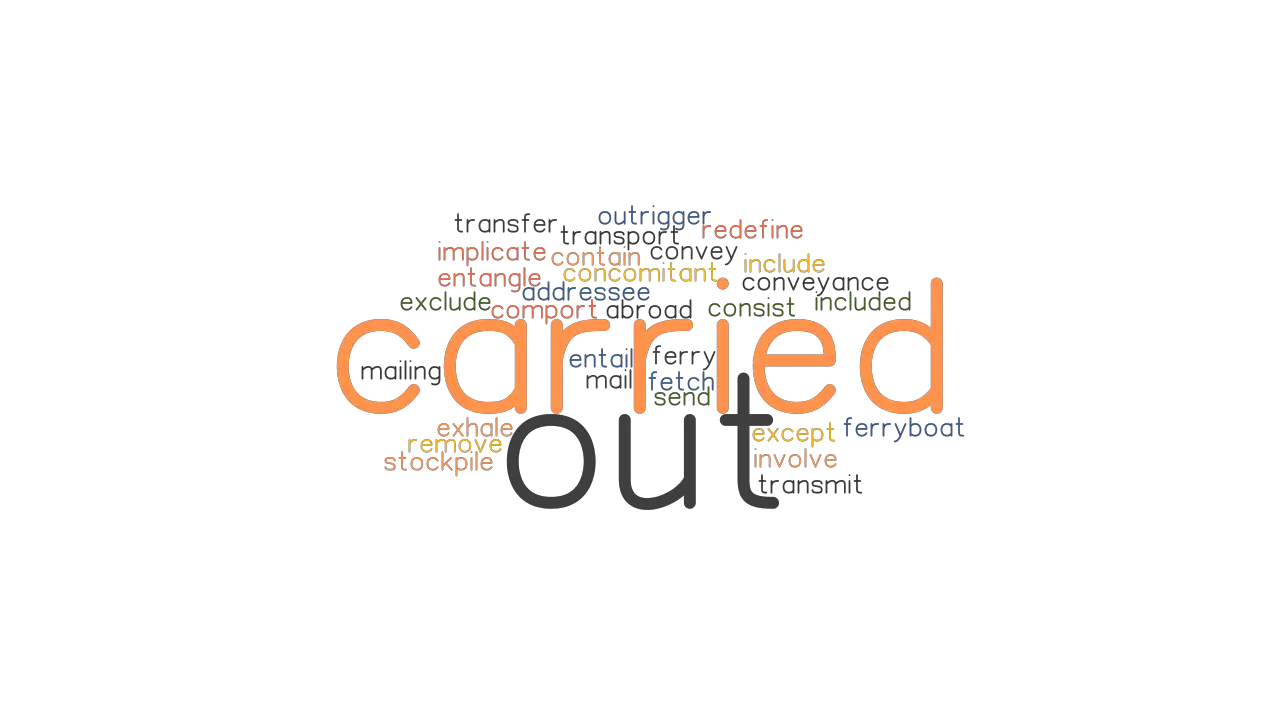 Carried Out Synonyms And Related Words What Is Another Word For Carried Out Grammartop Com