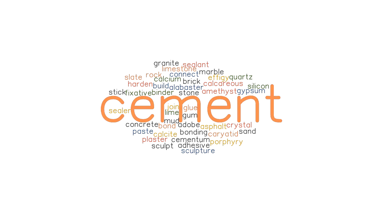 CEMENT: Synonyms and Related Words. What is Another Word for CEMENT