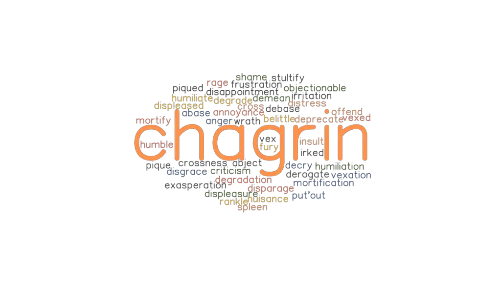 CHAGRIN Synonyms And Related Words What Is Another Word For CHAGRIN 