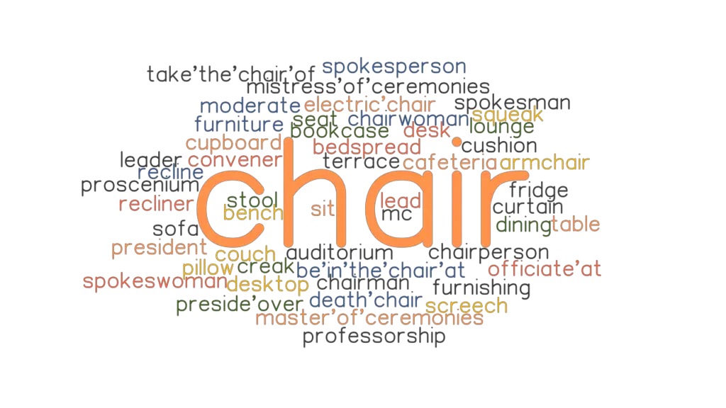 CHAIR: Synonyms and Related Words. What is Another Word for CHAIR