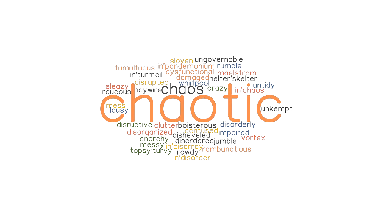 CHAOTIC Synonyms And Related Words What Is Another Word For CHAOTIC 