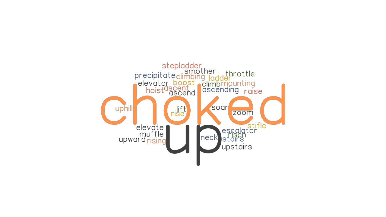 CHOKED UP Synonyms And Related Words What Is Another Word For CHOKED 