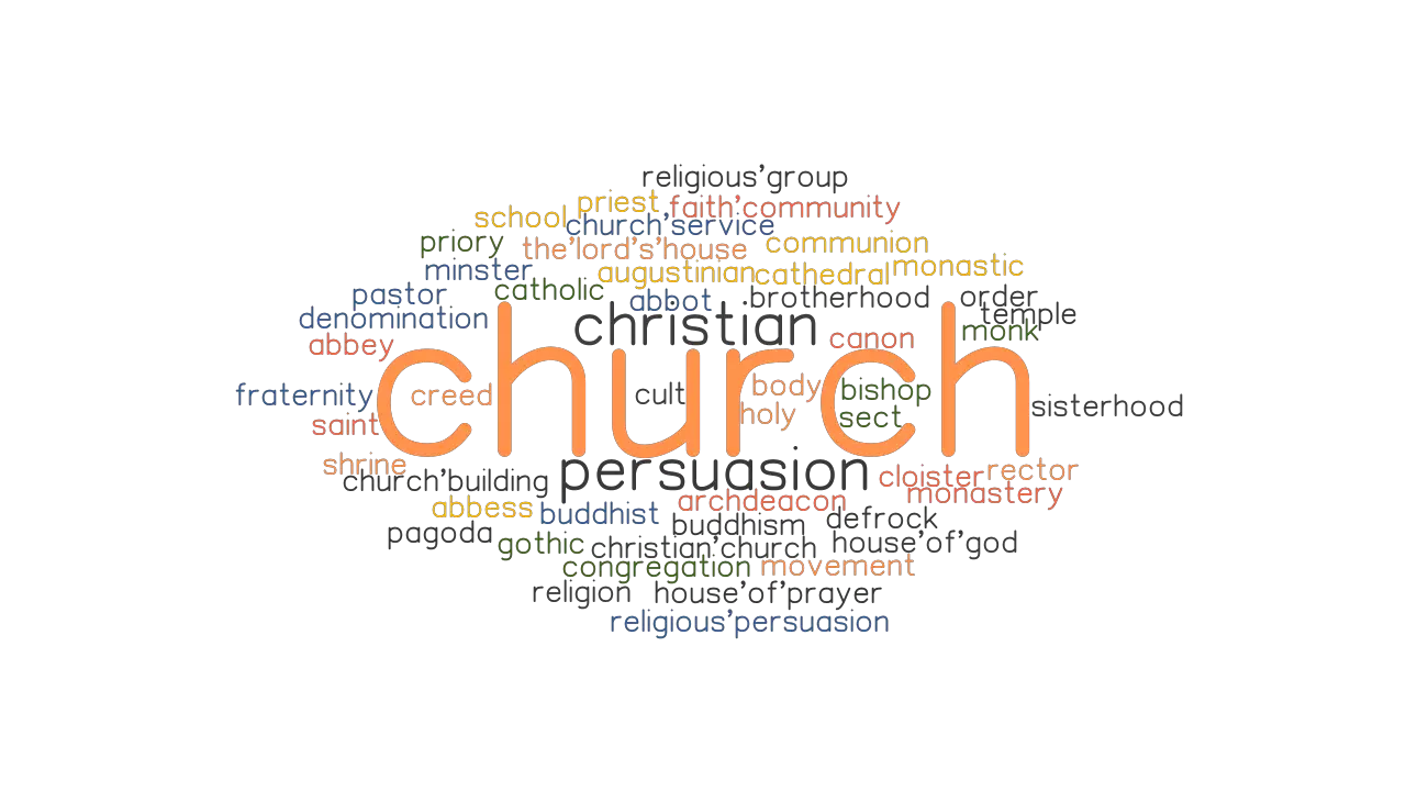 CHURCH Synonyms And Related Words What Is Another Word For CHURCH 