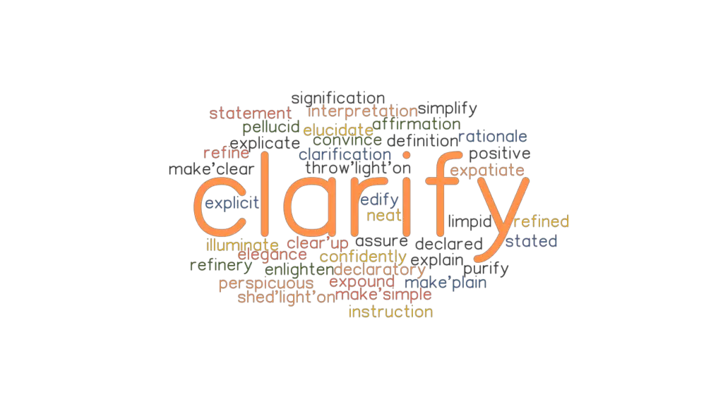 cleanse and clarify meaning