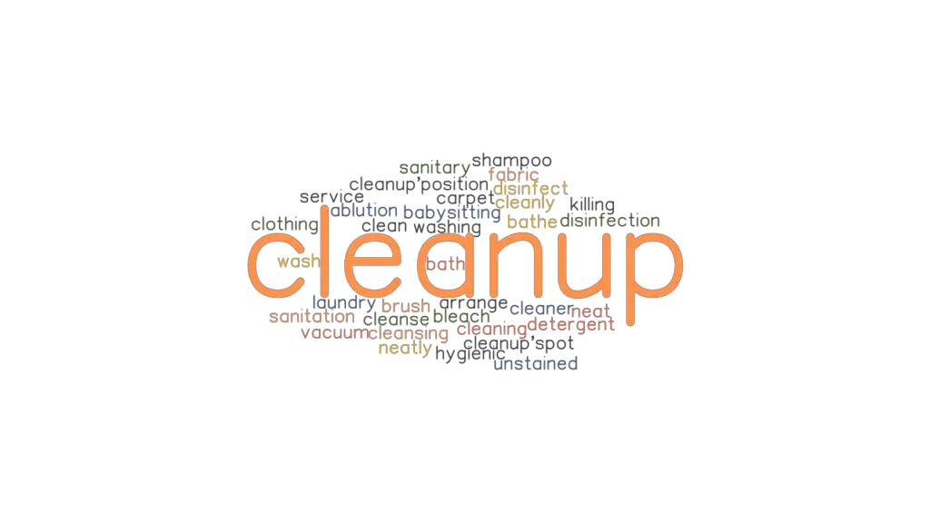 CLEANUP Synonyms And Related Words What Is Another Word For CLEANUP 