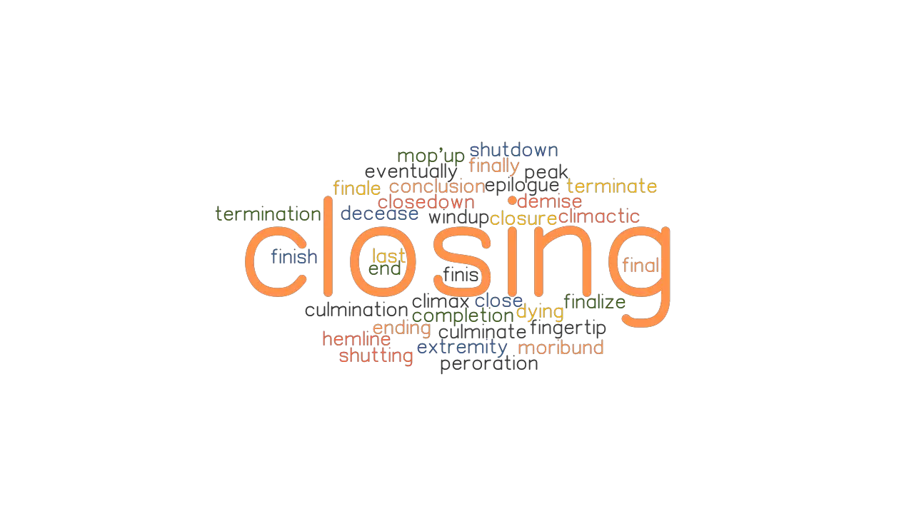 another word for closing speech