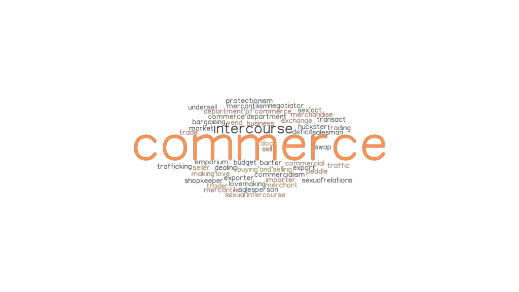 Commerce Synonyms And Related Words What Is Another Word For Commerce