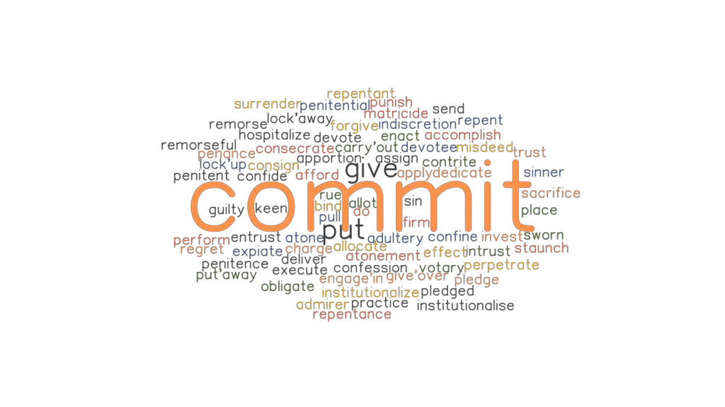 COMMIT Synonyms and Related Words. What is Another Word for COMMIT