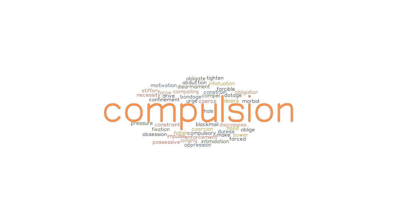 COMPULSION Synonyms and Related Words. What is Another Word for ...