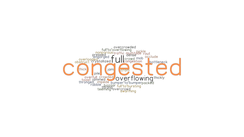 CONGESTED Synonyms And Related Words What Is Another Word For 