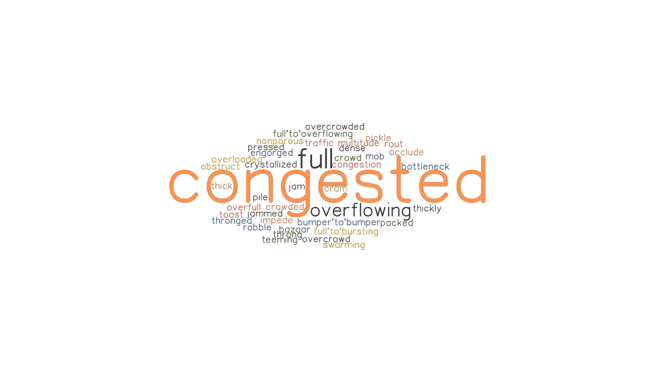 CONGESTED Synonyms And Related Words What Is Another Word For 