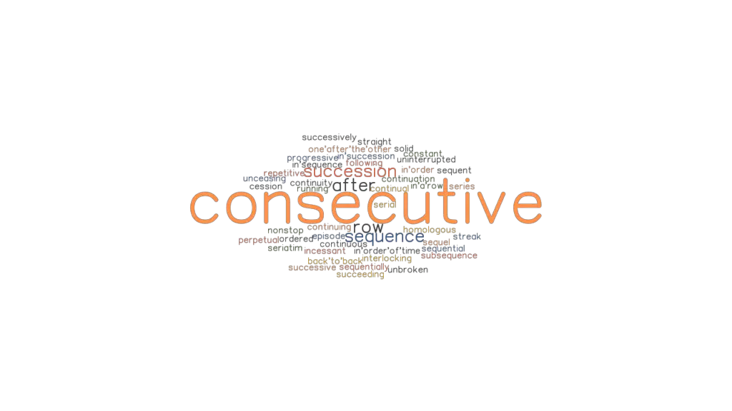 CONSECUTIVE Synonyms and Related Words. What is Another Word for