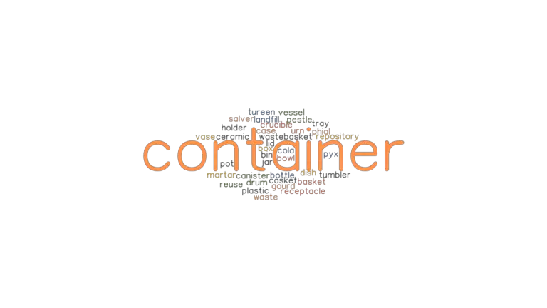 CONTAINER Synonyms And Related Words What Is Another Word For 