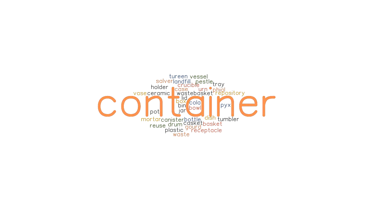 CONTAINER Synonyms And Related Words What Is Another Word For 