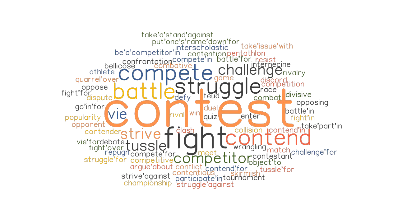 CONTEST Synonyms And Related Words What Is Another Word For CONTEST 