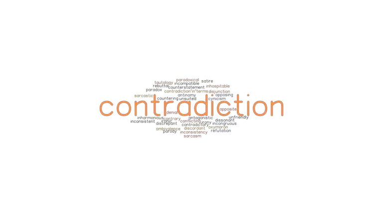 Contradiction Synonyms And Related Words What Is Another Word For