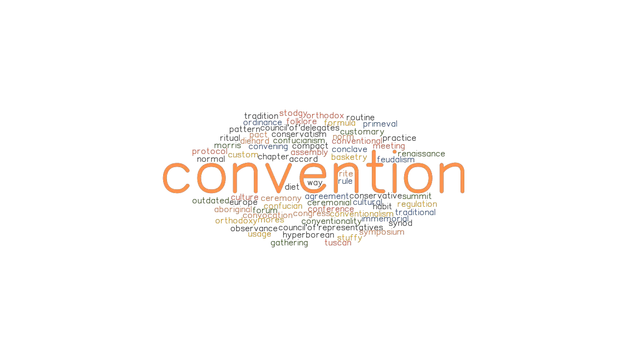 CONVENTION Synonyms And Related Words What Is Another Word For 