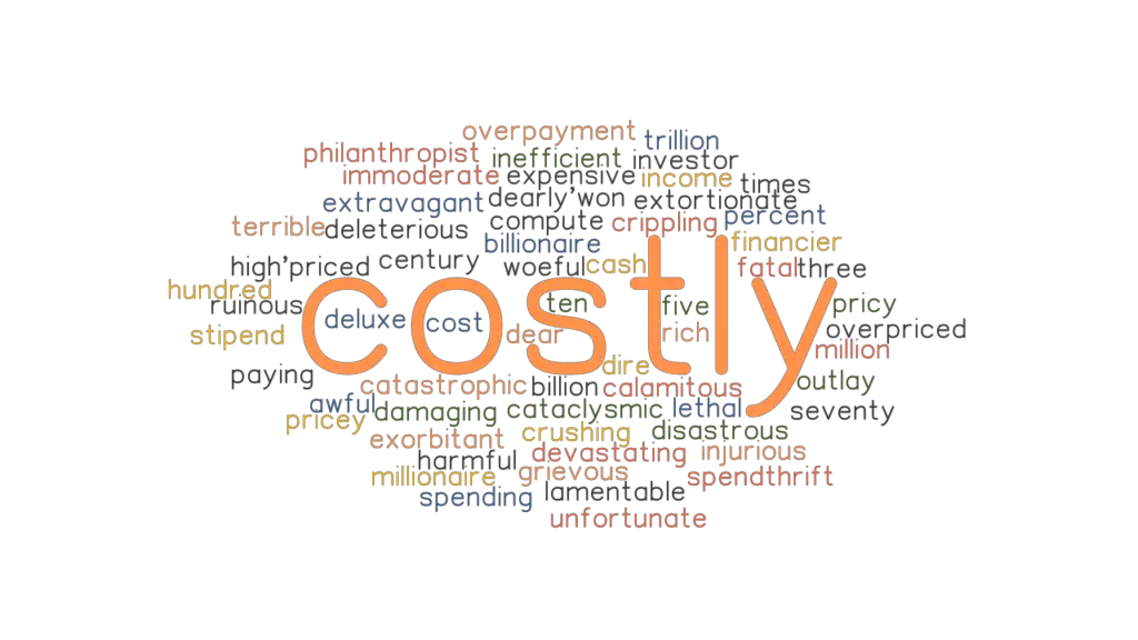 COSTLY Synonyms And Related Words What Is Another Word For COSTLY 