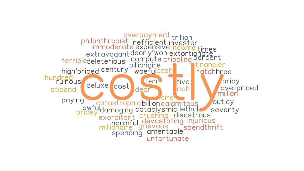 COSTLY Synonyms And Related Words What Is Another Word For COSTLY 