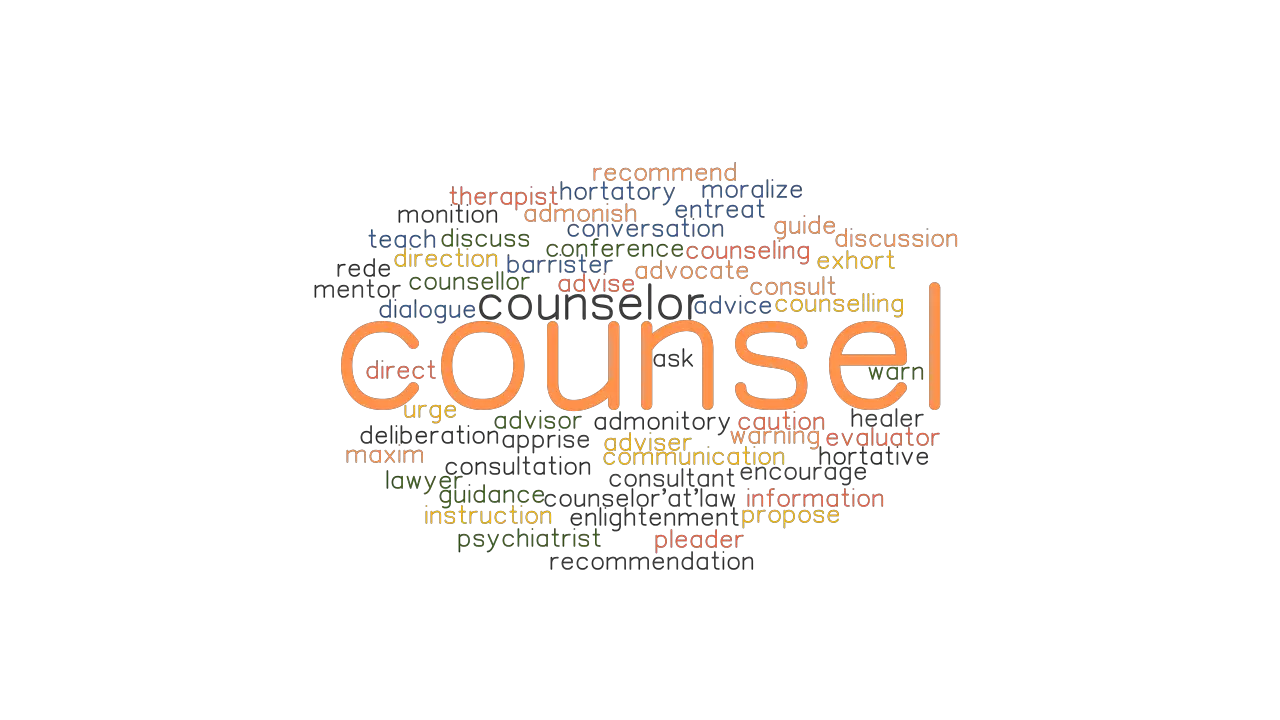 COUNSEL Synonyms and Related Words. What is Another Word for ...