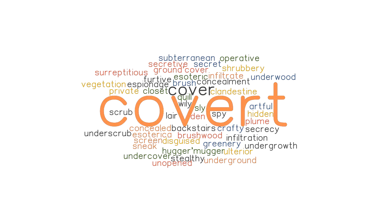 COVERT Synonyms And Related Words What Is Another Word For COVERT 