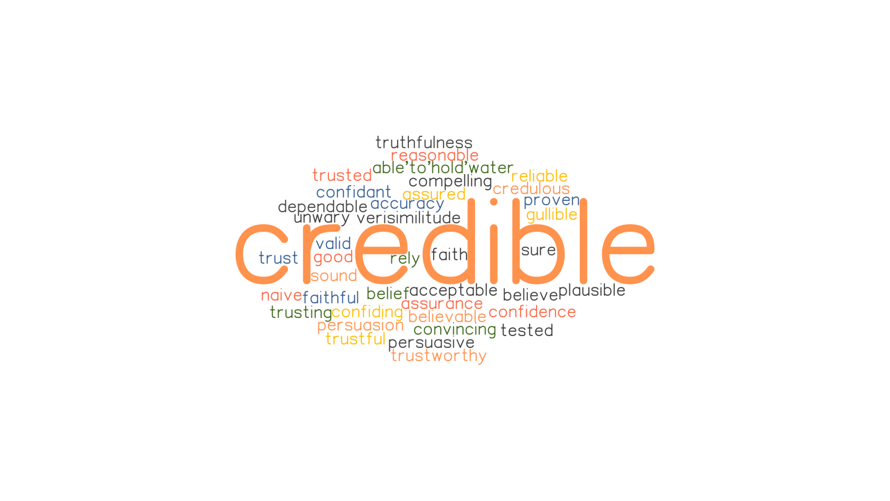 CREDIBLE Synonyms And Related Words What Is Another Word For CREDIBLE 