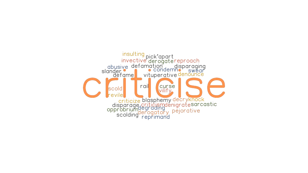 CRITICISE Synonyms And Related Words What Is Another Word For 