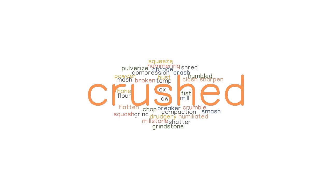 CRUSHED Synonyms And Related Words What Is Another Word For CRUSHED 