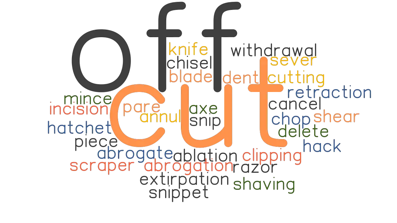 CUT OFF Synonyms And Related Words What Is Another Word For CUT OFF 