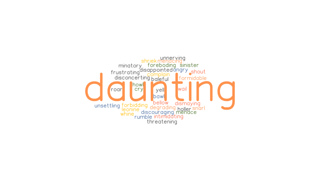 DAUNTING Synonyms And Related Words What Is Another Word For DAUNTING 