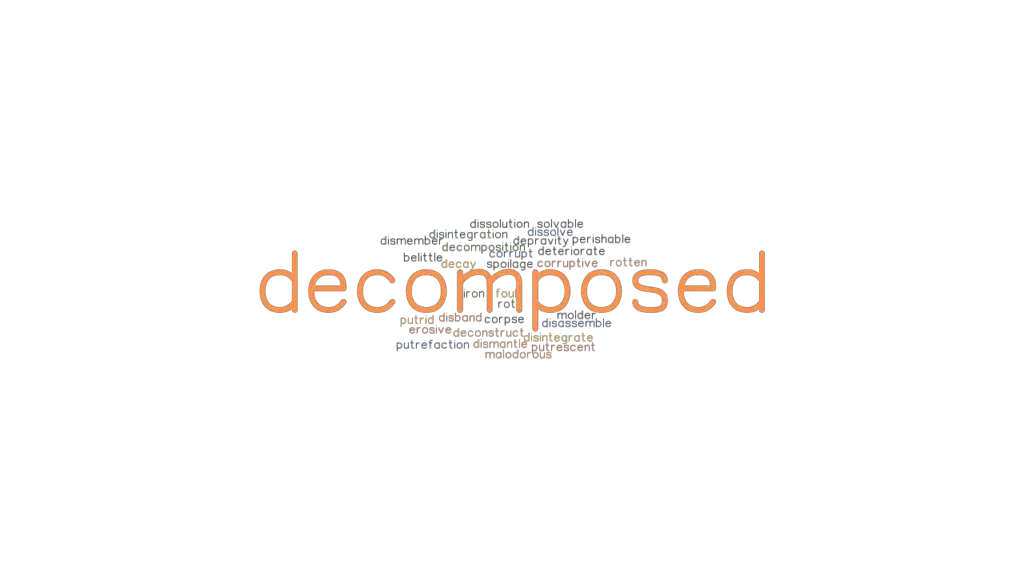 Word For Decompose Something