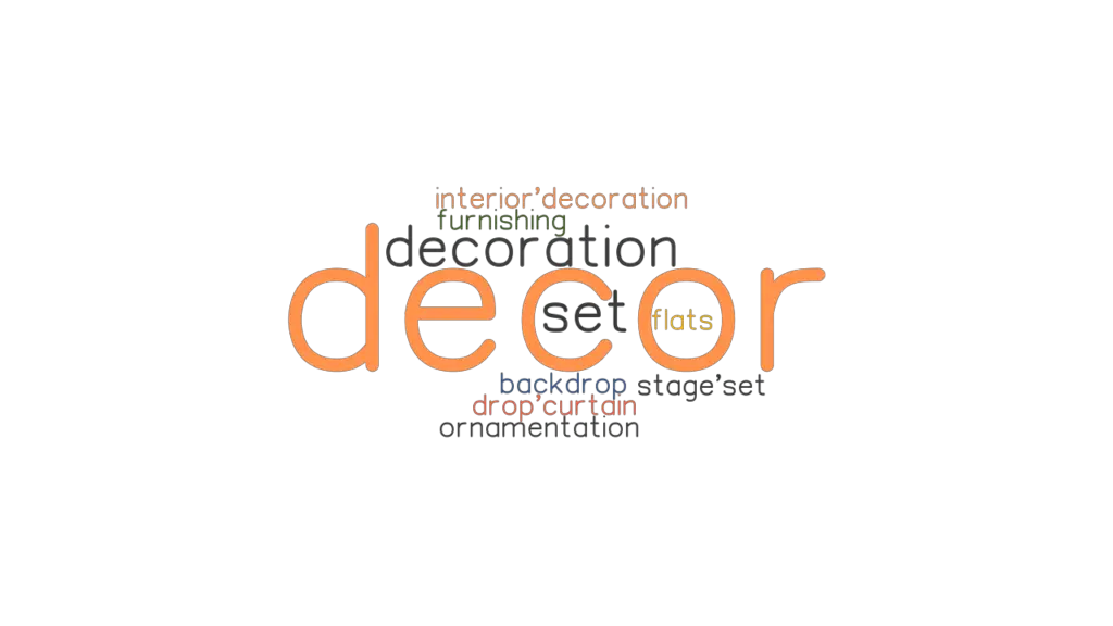 DECOR: Synonyms and Related Words. What is Another Word for DECOR