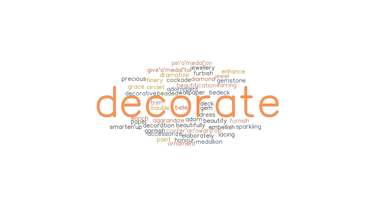 Decorate Synonyms And Related Words What Is Another Word For Decorate Grammartop Com