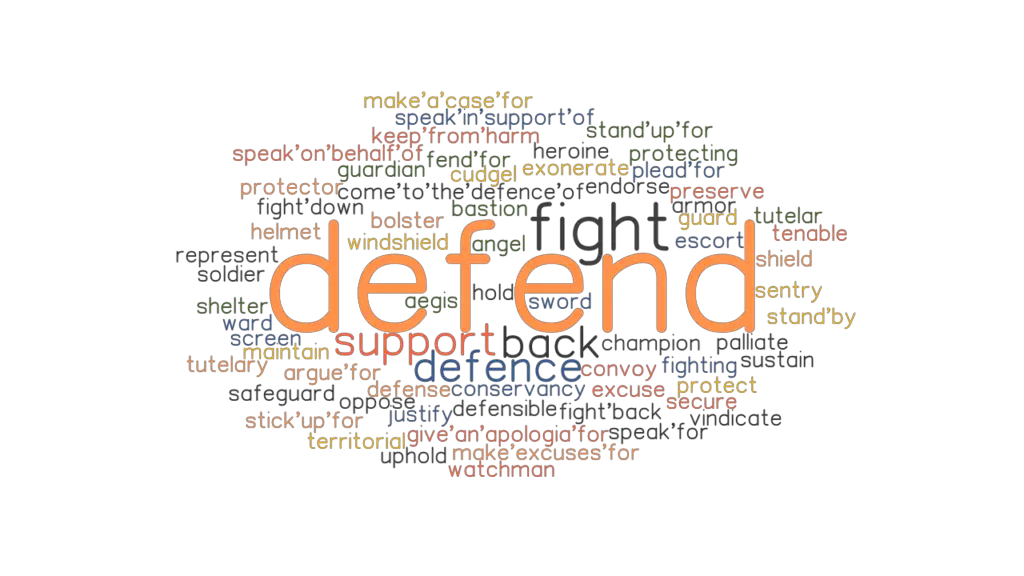 another word for defend thesis