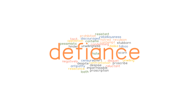 What Is The Closest Synonym For Defiance