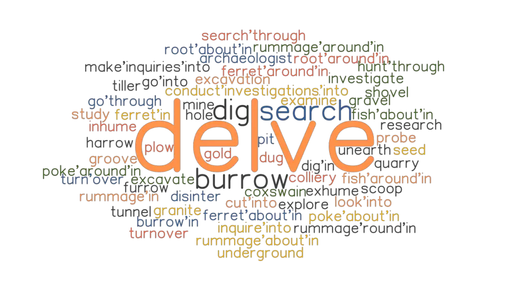 What Is Another Word For Delve Deeper