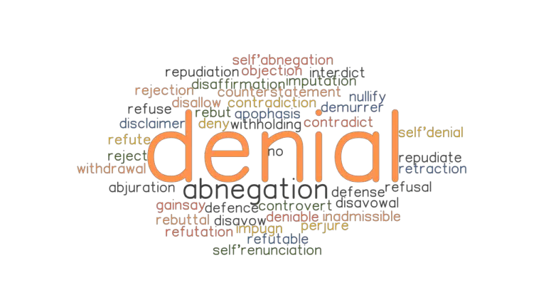 DENIAL: Synonyms and Related Words. What is Another Word for DENIAL ...