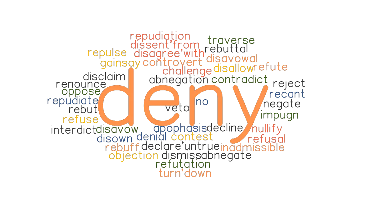 DENY Synonyms And Related Words What Is Another Word For DENY 