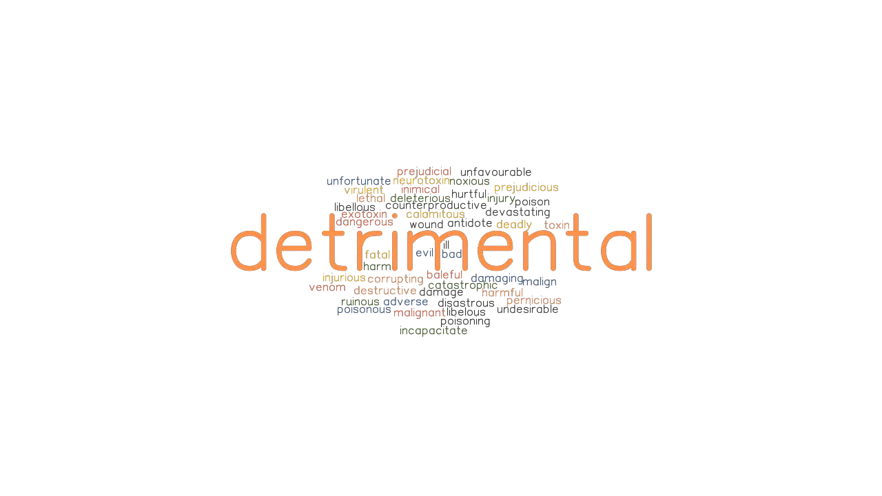 DETRIMENTAL Synonyms and Related Words. What is Another Word for ...