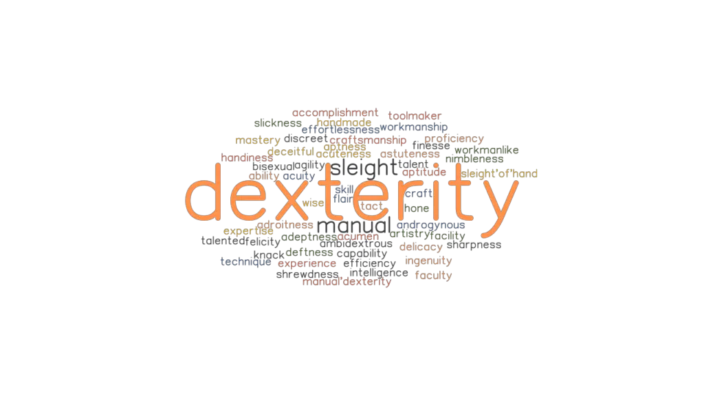 DEXTERITY Synonyms And Related Words What Is Another Word For 