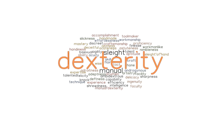 DEXTERITY Synonyms And Related Words What Is Another Word For 