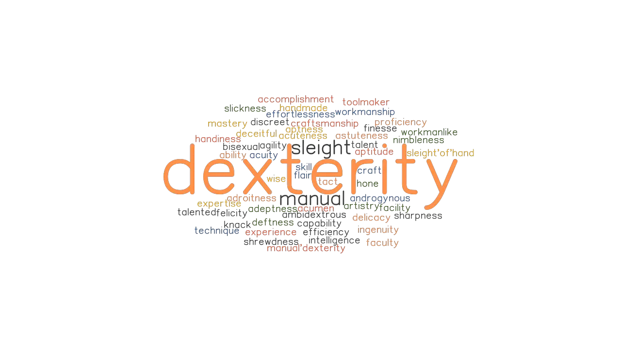 Dexterity Dexterity Synonyms And Related Words What Is Another Word 