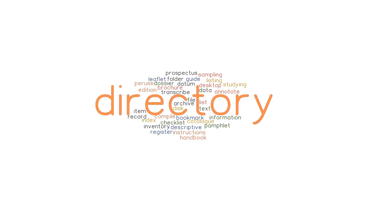 DIRECTORY Synonyms And Related Words What Is Another Word For 